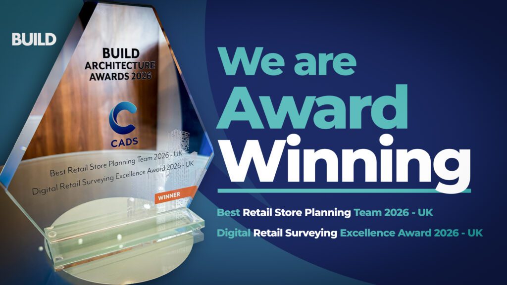 CADS BUILD Architecture Awards 2026 winner – retail planning and surveying